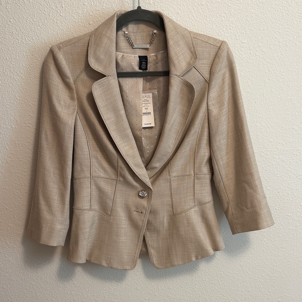 White House Black Market Tan Blazer
